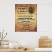 Metropolitan Tabernacle First Wordprint Poster (Keuken)
