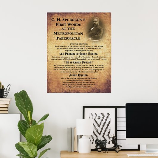 Metropolitan Tabernacle First Wordprint Poster (Thuiskantoor)