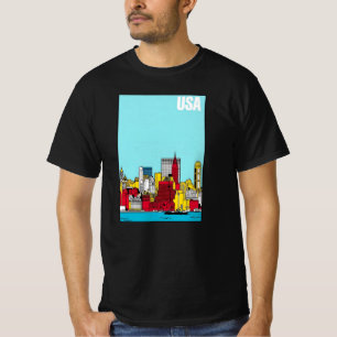 Metropolitane Stadslijn Stedelijke Architectuur Re T-shirt
