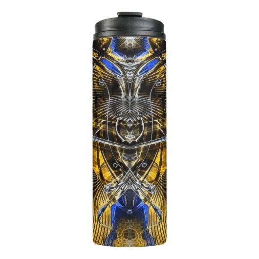 Metropollis 3D Abstract Thermosbeker (Voorkant)