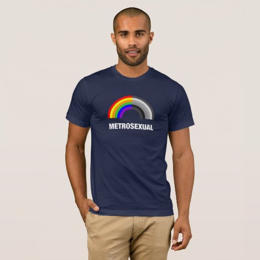Metroseksueel T-shirt (Voorkant volledig)