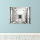 Metrotunnel, 1904 canvas afdruk (Insitu (Houten vloer))