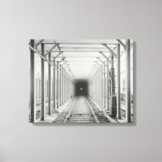 Metrotunnel, 1904 canvas afdruk (Voorkant)