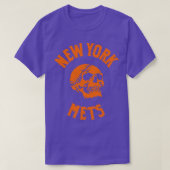 Mets honkbal schedel t-shirt (Design voorkant)