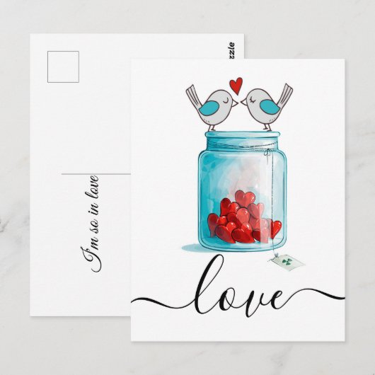 Metsel Pot van Liefde Briefkaart (Voorkant / Achterkant)