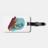 metselaar aan het werk bagagelabel (Achterkant horizontaal)