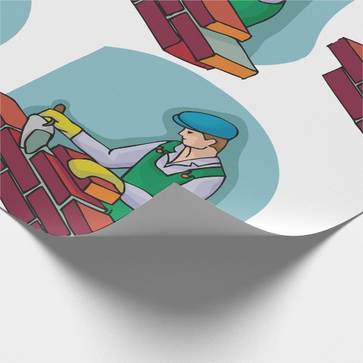 metselaar aan het werk cadeaupapier
