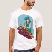 metselaar aan het werk t-shirt (Voorkant)