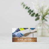 Metselaar | Cementpleistering Visitekaartje (Staand voorkant)