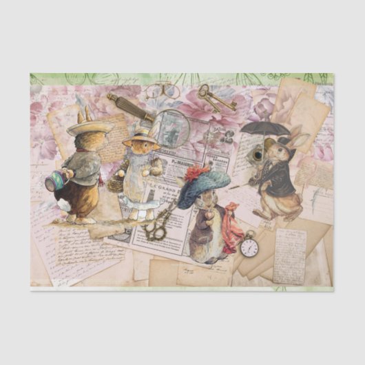 metselpapier voor konijnenwerk tissuepapier (Voorkant)