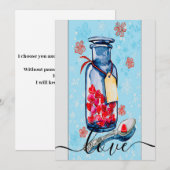 Metselpot van Liefde Feestdagenkaart (Voorkant / Achterkant)