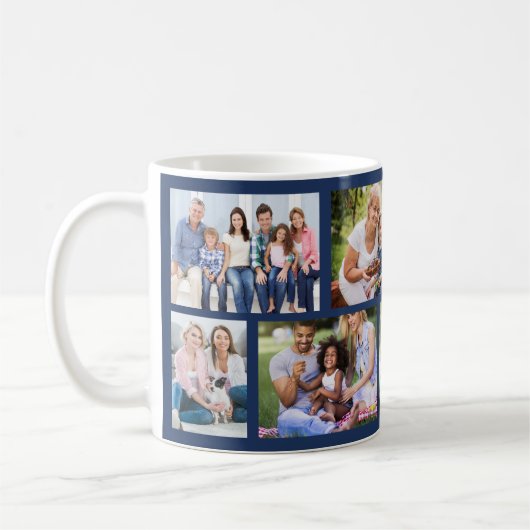 Metselrooster Deep Blue 8 Fotocollage Koffiemok (Links)