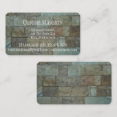 Metselwerk baksteen, blok aangepaste zaken visitekaartje (Voorkant / Achterkant)