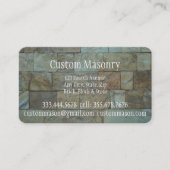 Metselwerk baksteen, blok aangepaste zaken visitekaartje (Voorkant)