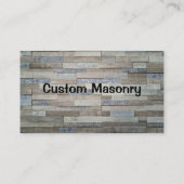 Metselwerk baksteen, blok steen Custom Business Visitekaartje (Achterkant)