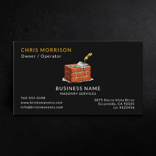 Metselwerk Bakstenen Diensten  Visitekaartje
