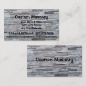 Metselwerk Brick, Block Stone Custom Business Visitekaartje (Voorkant / Achterkant)