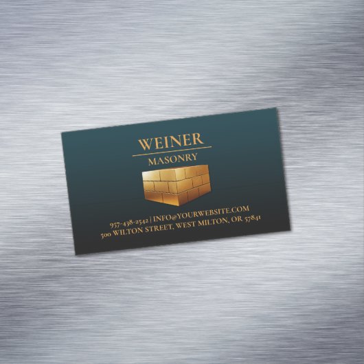 metselwerk magnetisch visitekaartje (Voorbeeld)