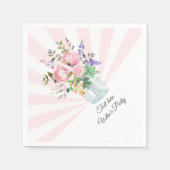 metselwerk pot, volwassen verjaardag, bruiloft, bl servet (Voorkant)