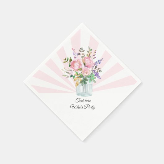 metselwerk pot, volwassen verjaardag, bruiloft, bl servet (Hoek)