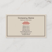 metselwerk visitekaartje (Achterkant)