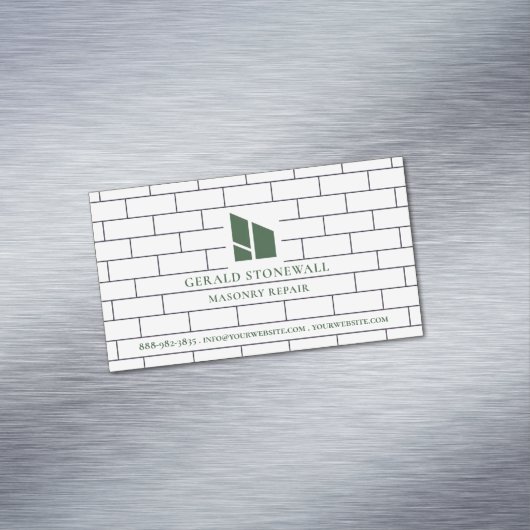 Metselwerkconstructies Magnetisch Visitekaartje (Voorbeeld)