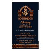 metselwerkschoorsteen magnetisch visitekaartje (Voorkant Verticaal)