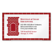 metselwerkschoorsteen magnetisch visitekaartje (Voorkant)