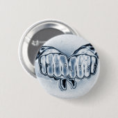 METTALIC THUUG LIFE RONDE BUTTON 5,7 CM (Voorkant /achterkant)