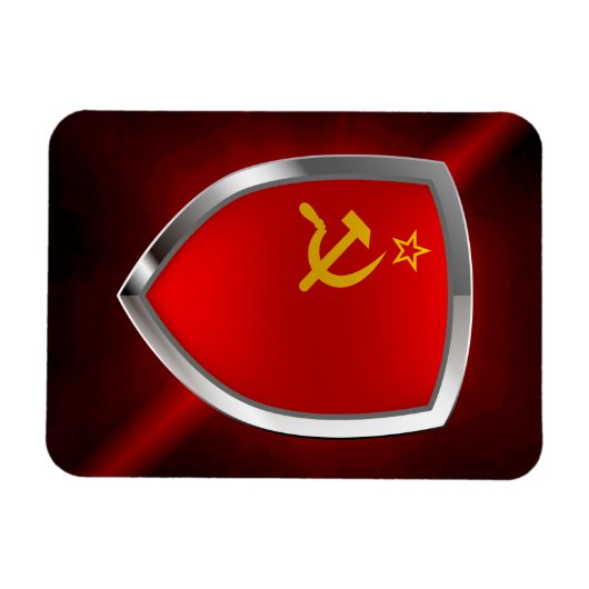 Mettalisch Embleem van de Sovietic Union Magneet (Horizontaal)