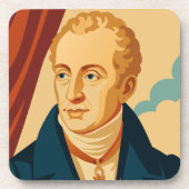 Metternich: moderne vintage poster bier onderzetter (Voorkant)