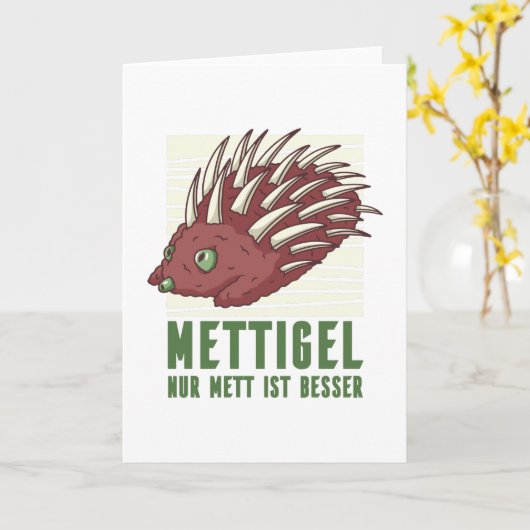 Mettigel Kaart (Gele Bloem)