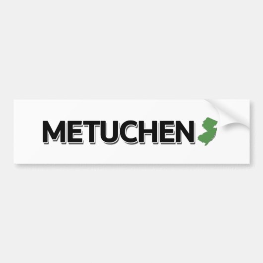 Metuchen, New Jersey Bumpersticker (Voorkant)