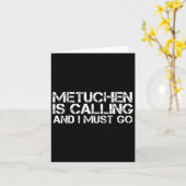 Metuchen Nj New Jersey Funny City Trip Home Roots Kaart (Gele Bloem)