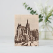 Metz Cathedral France Replica 1930 Briefkaart (Staand voorkant)