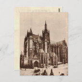 Metz Cathedral France Replica 1930 Briefkaart (Voorkant / Achterkant)