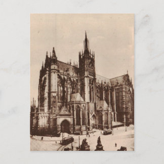 Metz Cathedral France Replica 1930 Briefkaart