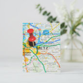 Metz, Frankrijk Briefkaart (Staand voorkant)