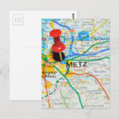 Metz, Frankrijk Briefkaart (Voorkant / Achterkant)