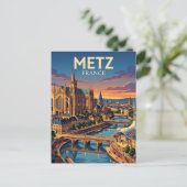 Metz Frankrijk Briefkaart (Staand voorkant)
