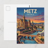 Metz Frankrijk Briefkaart (Voorkant / Achterkant)