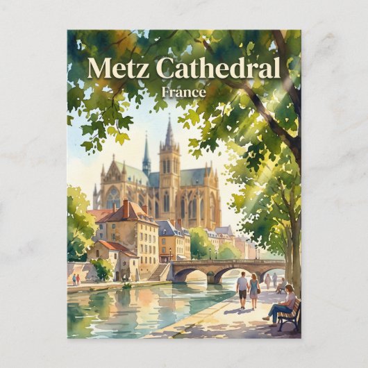 Metz, Frankrijk Frankrijk Briefkaart (Voorkant)