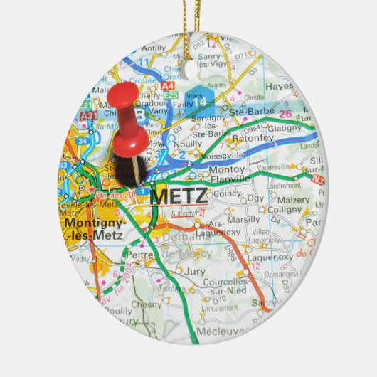 Metz, Frankrijk Keramisch Ornament (Links)