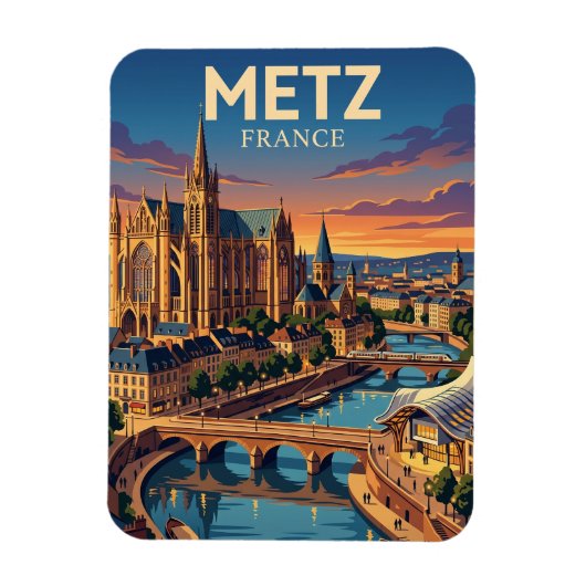Metz Frankrijk Magneet (Verticaal)