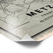 Metz fritmap print poster canvas (Hoek)