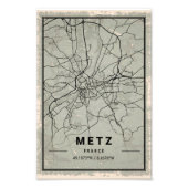 Metz fritmap print poster canvas (Voorkant)