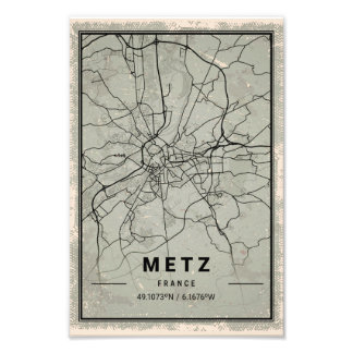 Metz fritmap print poster canvas