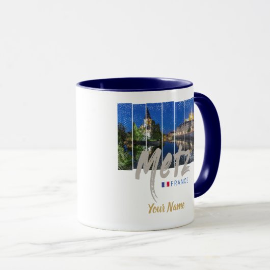 Metz Grand Est France bij Night Souvenir Mok (Voorkant rechts)