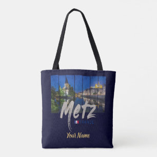Metz Grand Est France bij Night  Souvenir Tote Bag