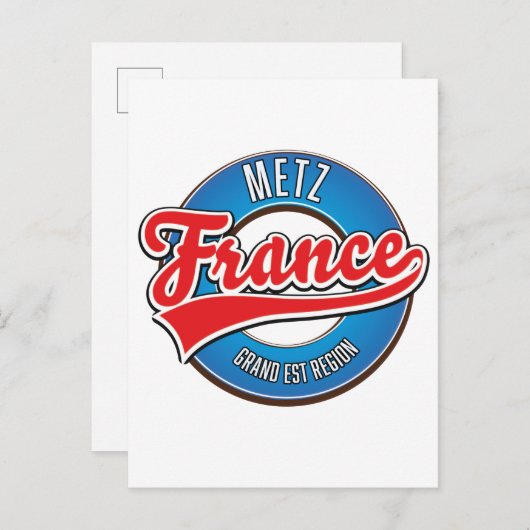 Metz Grand Est Region Frankrijk Uitnodiging Briefkaart (Voorkant / Achterkant)